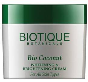 Biotique Bio Coconut Whitening Brightening Cream For All Skin Types 50gm
