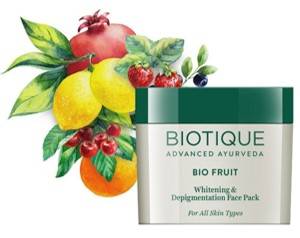 Biotique Bio Fruit Whitening And Depigmentation Face Pack For All Skin Types 75g