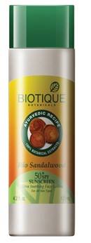 Biotique Bio Sandalwood 50 SPF Sunscreen Ultra Soothing Face Lotion 120ml