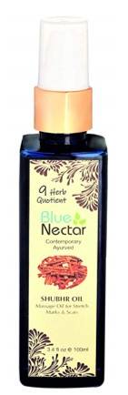 Blue Nectar Ayurvedic Body Massage Bio Oil For Stretch Marks Scars Aging Wrinkled Skin 100ml