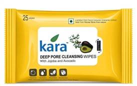 Kara Deep Pore Cleansing Face Wipes 25Pcs