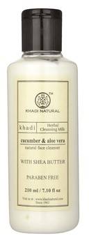 Khadi Cucumber And Aloevera Cleansing Milk Cream With Sheabutter 210ml