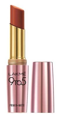 Lakme 9 To 5 Primer And Matte Lip Color Red Rust 3 6g