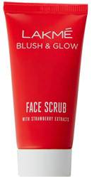 Lakme Blush Glow Strawberry Face Scrub 50gm