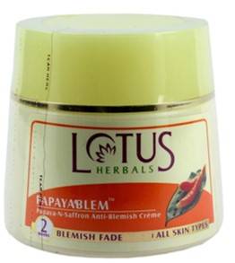 Lotus Herbals Papayablem Papaya N Saffron Anti Blemish Cream 250gm