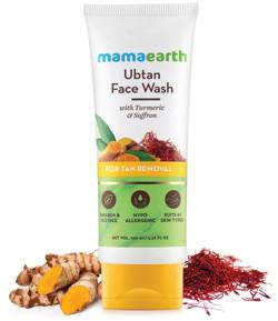 Mamaearth Ubtan Natural Face Wash For Dry Skin With Turmeric Saffron