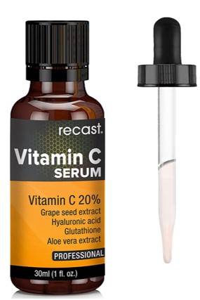 Recast Vitamin C Serum With Hyaluronic Acid And Glutathione For Face 30ml