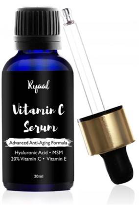 Ryaal Anti Aging Vitamin C 20 Serum 30ml With Hyaluronic Acid And Vit E Wrinkle Repairs Dark Circles Fades Age Spots And Sun Damage