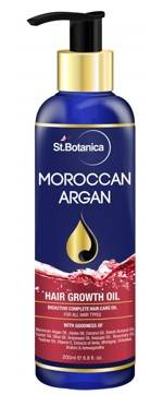 StBotanica Moroccan Argan Hair Growth Oil With Pure Argan Jojoba Almond Castor Olive Avocado Rosemary Oils 200ml