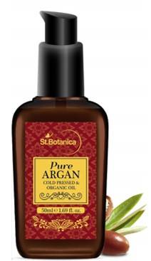 StBotanica Organic Pure Argan Oil 50ml For Hair Skin USDA Certified Ingredient Imported From Morocco