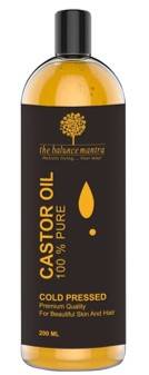 The Balance Mantra Premium Cold Pressed 100 Pure Unrefined Hexane Free Castor Oil For Skin And Hair 200ml