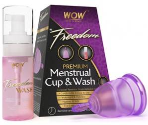 WOW Freedom Reusable Menstrual Cup And Wash Post Childbirth Large Above 30 Years 