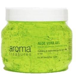 Aroma Treasures Aloe Vera Gel For Hair Skin Body And Beard 500gm