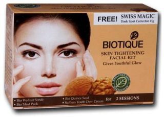 BIOTIQUE Bio Skin Tightening Facial Kit Give Youthful Glow 75gm
