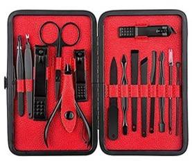 Beaute Secrets 16 Tools Manicure Kit With Leather Case