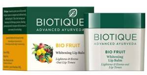 Biotique Bio Fruit Whitening Lip Balm Lightens And Evens Out Lip Tones 12g