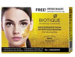 Biotique Bio Gold Radiance Facial Kit With Gold Bhasma 75gm