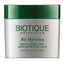 Biotique Bio Myristica Spot Correcting Anti Acne Face Pack For Oily Acne Prone Skin 20gm