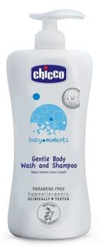 Chicco Baby Moments Gentle Body Wash And Shampoo 500ml