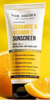 Dr Sheth S Ceramide Vitamin C Sunscreen SPF 50 