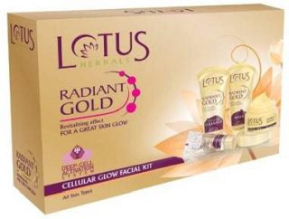 LOTUS Herbal Radiant Gold Cellular Glow Facial Kit