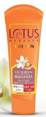 Lotus Herbals Safe Sun Invisible Matte Gel Sunscreen SPF 50 PA 