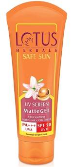 Lotus Herbals Safe Sun UV Screen Matte Gel SPF 50 100gm