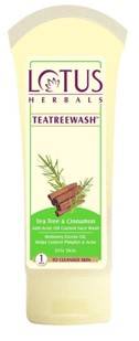 Lotus Herbals Teatreewash Tea Tree And Cinnamon Anti Acne Oil Control Face Wash 80gm