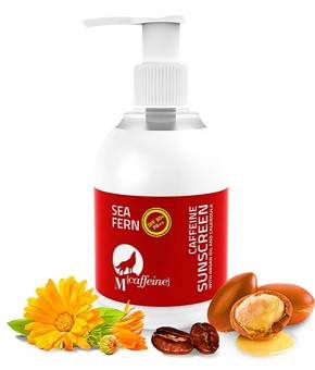MCaffeine SPF 30 PA Sea Ferns Sunscreen 150 Ml With Argan Oil And Calendula Paraben Free