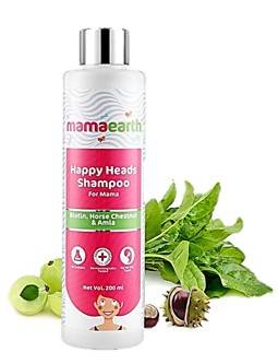 Mamaearth Happy Heads Hair Shampoo 200ml With Biotin Horse Chestnut Bhringraj And Amla Sulfate Free SLES Free