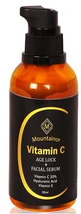 Mountainor Vitamin C Serum 30ml With VitaminC 20 Hyaluronic Acid Vitamin E Jojoba Oil