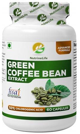 NutrineLife Pure Green Coffee Bean Extract Weight Loss For Men And Women 800mg 60 Capsules