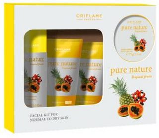 ORIFLAME Pure Nature Tropical Fruits Facial Kit For Normal To Dry Skin