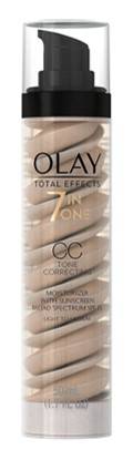 Olay CC Cream Total Effects Tone Correcting Moisturizer With Sunscreen Broad Spectrum SPF 15 1 7 Fluid Ounce