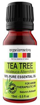 Organix Mantra Tea Tree Essential Oil For Skin Hair Face Acne Care 15ml