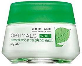 Oriflame Optimals White Oxygen Boost Night Cream Oily Skin 50gm