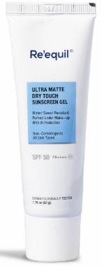 RE EQUIL Ultra Matte Dry Touch Sunscreen Gel Matte Finish Sunscreen With Spf 50 Pa 