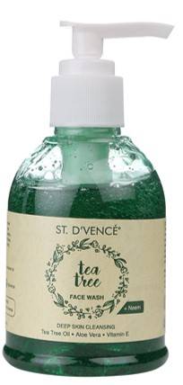 ST D VENCE Essential Tea Tree Oil And Neem Face Wash 150ml