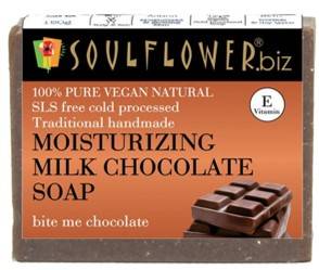 Soulflower Handmade Moisturizing Milk Chocolate Natural Soaps 150gm