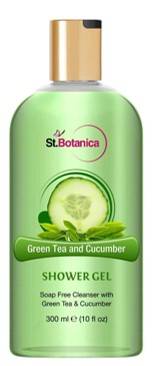 StBotanica Refreshing Green And Cucumber Shower Gel Luxury Body Wash With Pure Extracts Oils 300ml