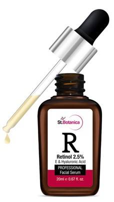 StBotanica Retinol 2 5 Vitamin E C Hyaluronic Acid Professional Facial Serum 20ml Anti Aging Wrinkle Serum Skin Whitening Serum
