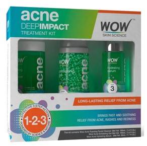 WOW Acne Deep Impact Treatment Kit Step 1 2 3 Acne Spot Therapy No Parabens No Sulphate